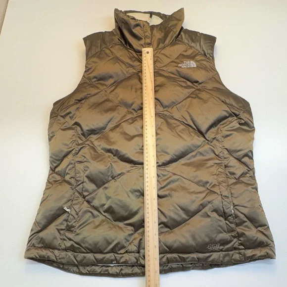 The North Face 550 Down Aconcagua Puffer Vest Womens L Brown Quilted - Picture 4 of 10